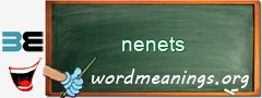 WordMeaning blackboard for nenets